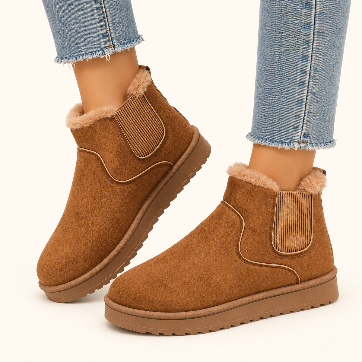 Elva | Women's Platform Ankle Boots – Cosy Winter Style