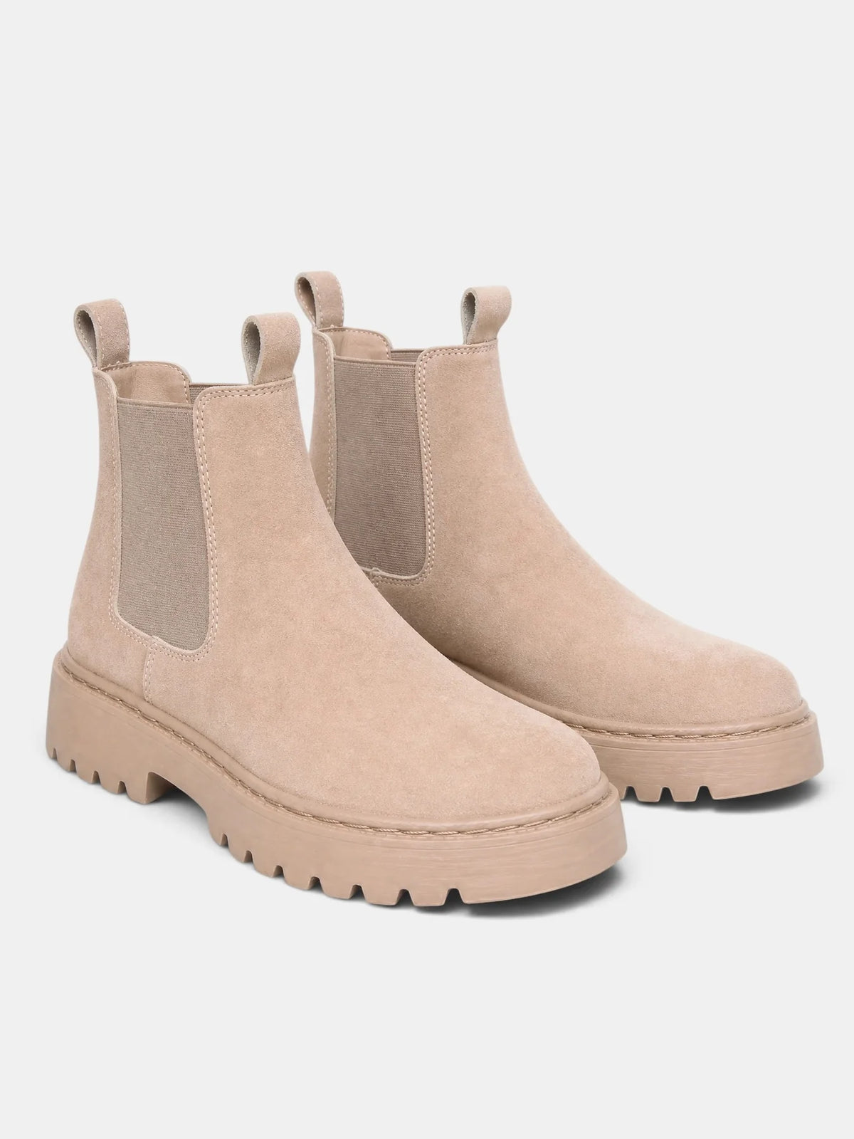 Sabine | Women's Platform Chelsea Ankle Boots with Chunky Sole, Round Toe & Classic Everyday Fit