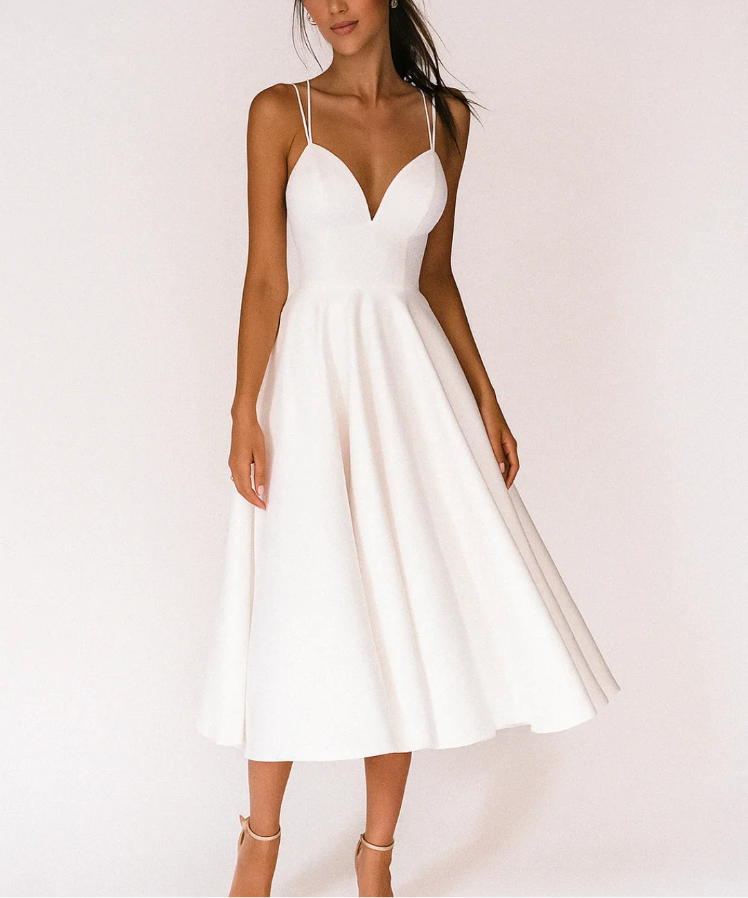 Alessia | Women's Strappy Midi Party Dress