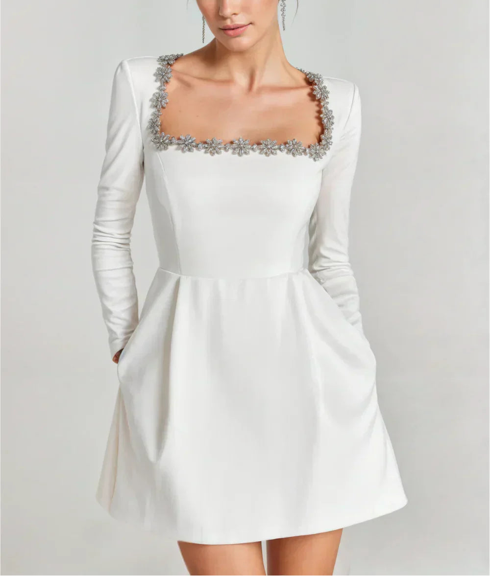 Serenelle | Women's Square-Neck Velvet Dress