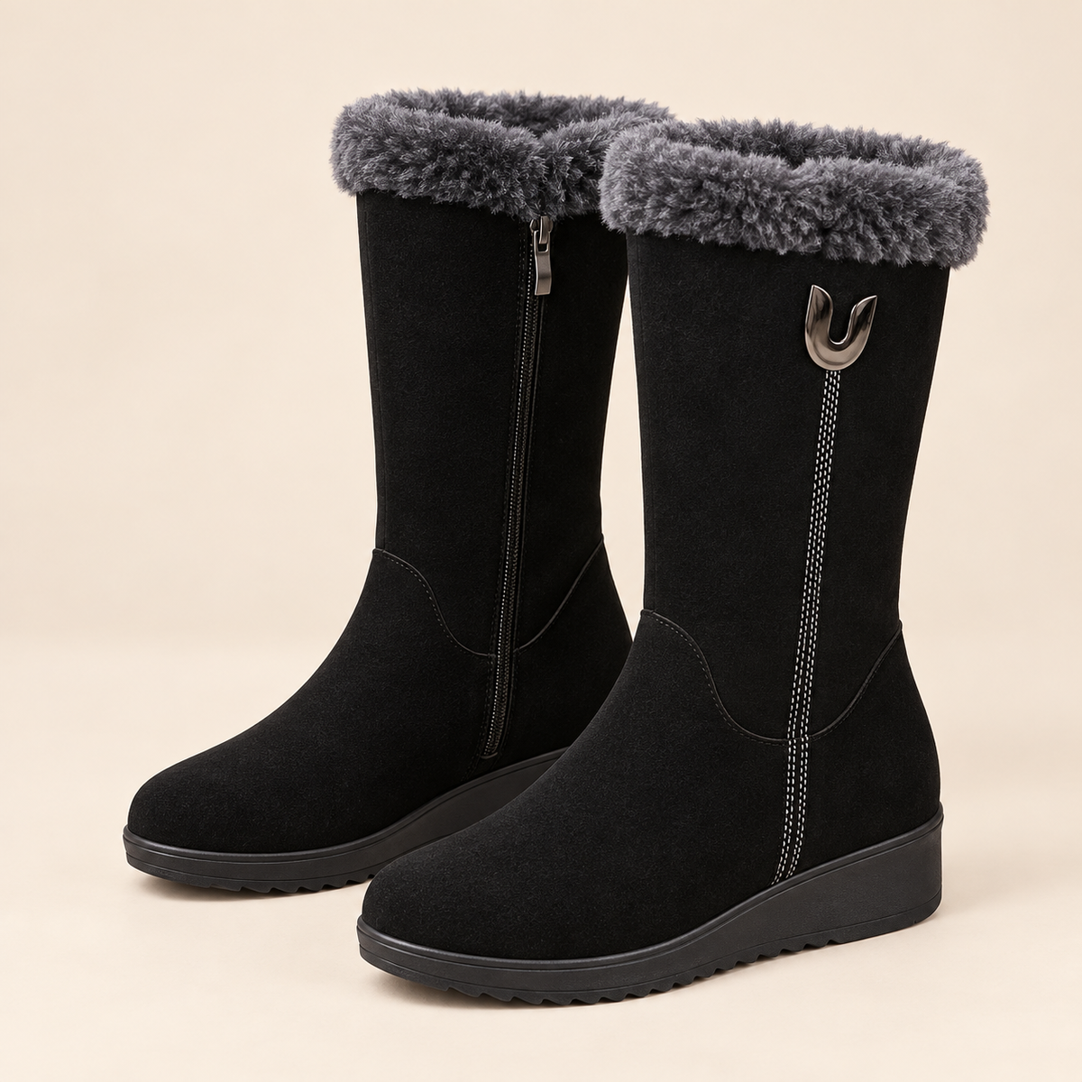 Liv | Women's Fold-Over Mid-Calf Boots