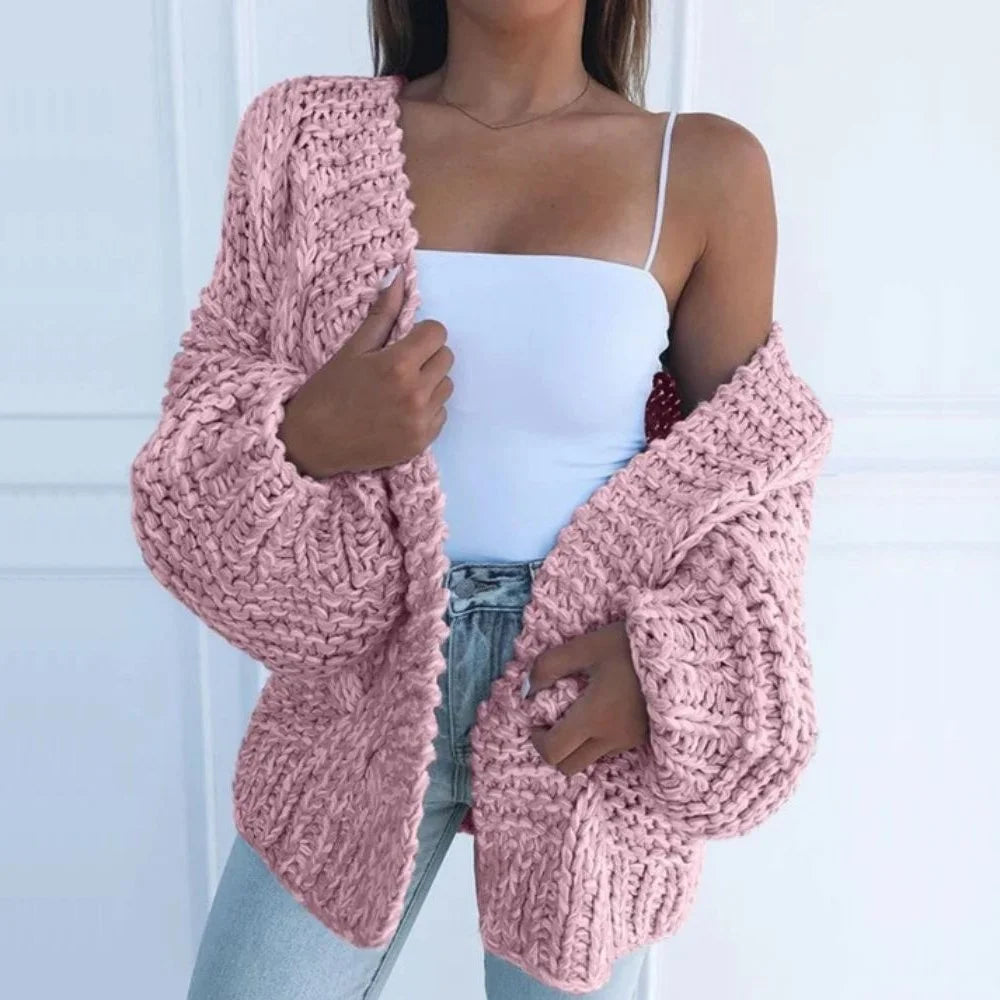 Nerina | Women's Chunky Open-Front Cardigan