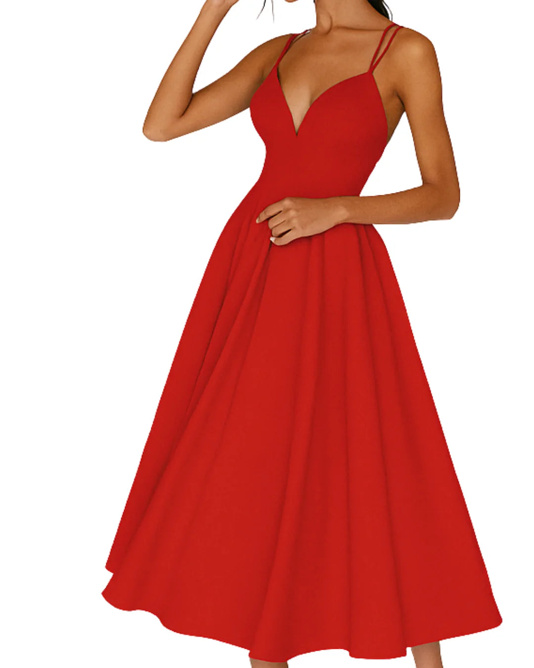 Alessia | Women's Strappy Midi Party Dress