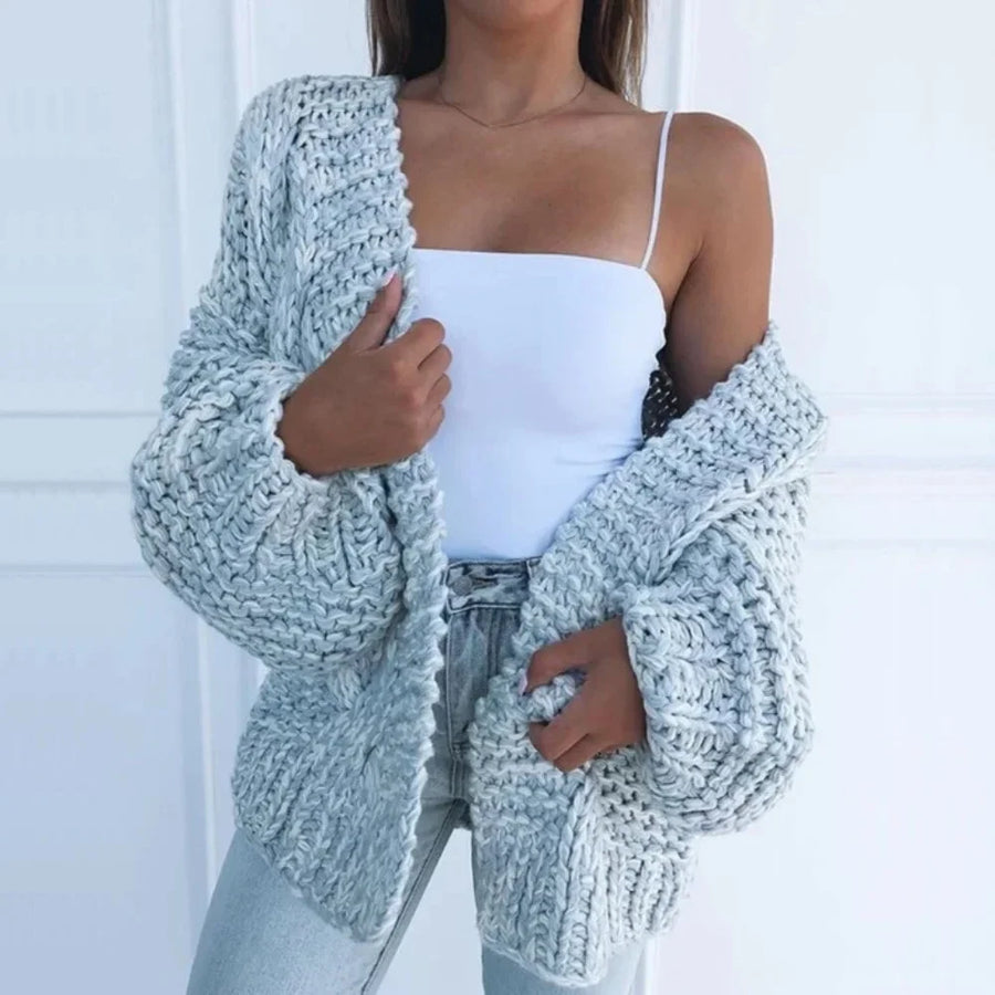 Nerina | Women's Chunky Open-Front Cardigan