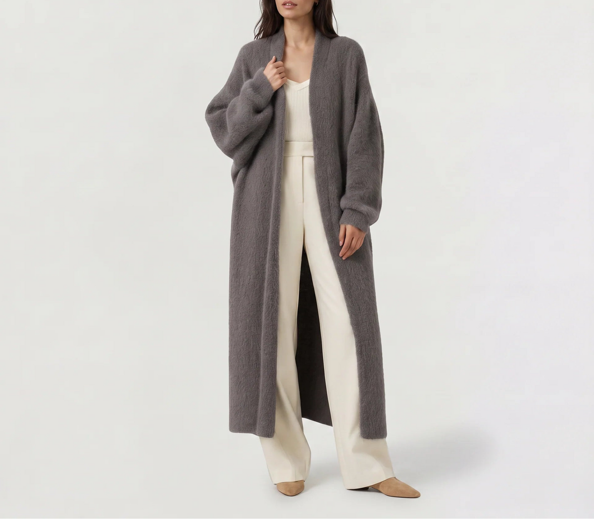 Maelis | Women's Fluffy Longline Cardigan