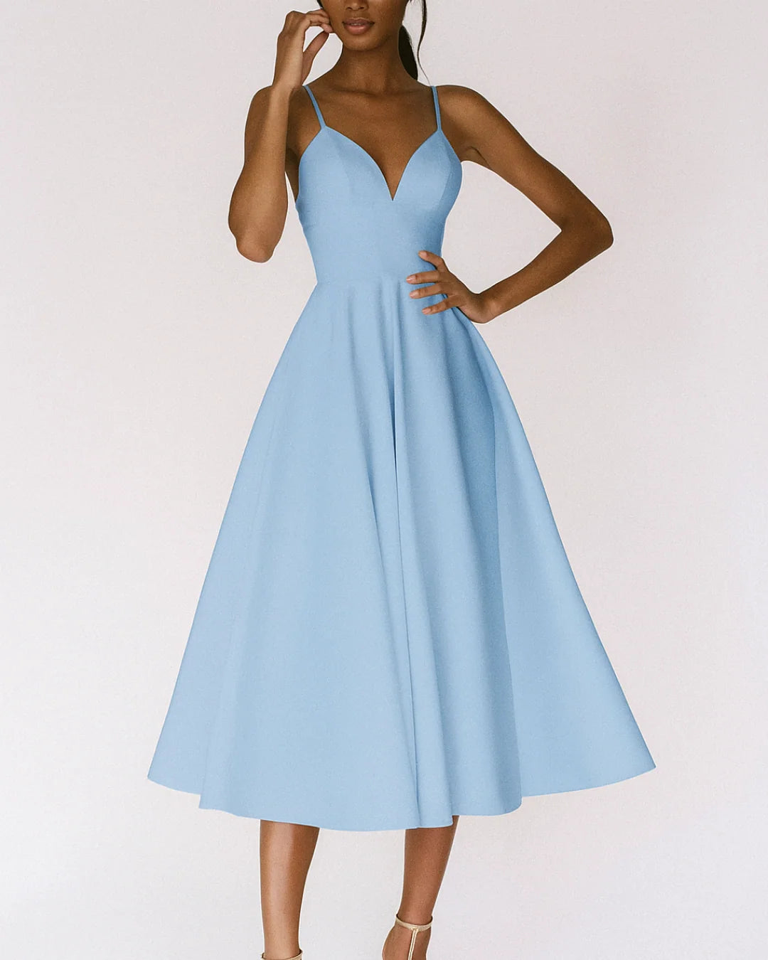 Alessia | Women's Strappy Midi Party Dress