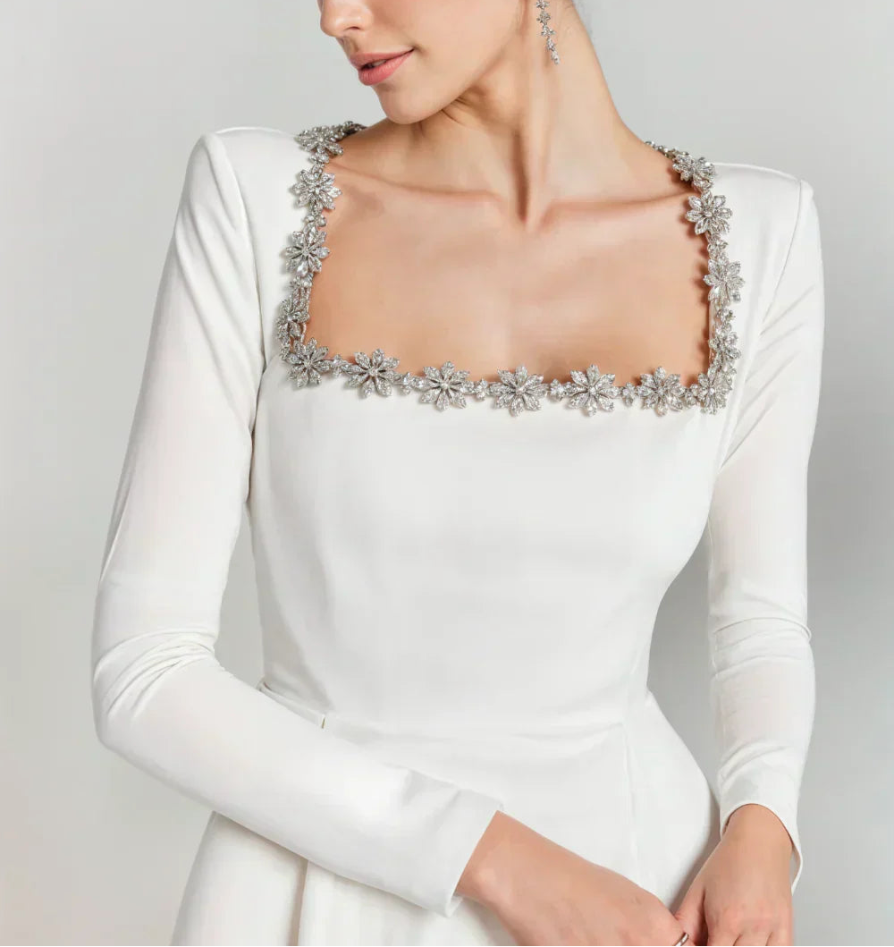 Serenelle | Women's Square-Neck Velvet Dress