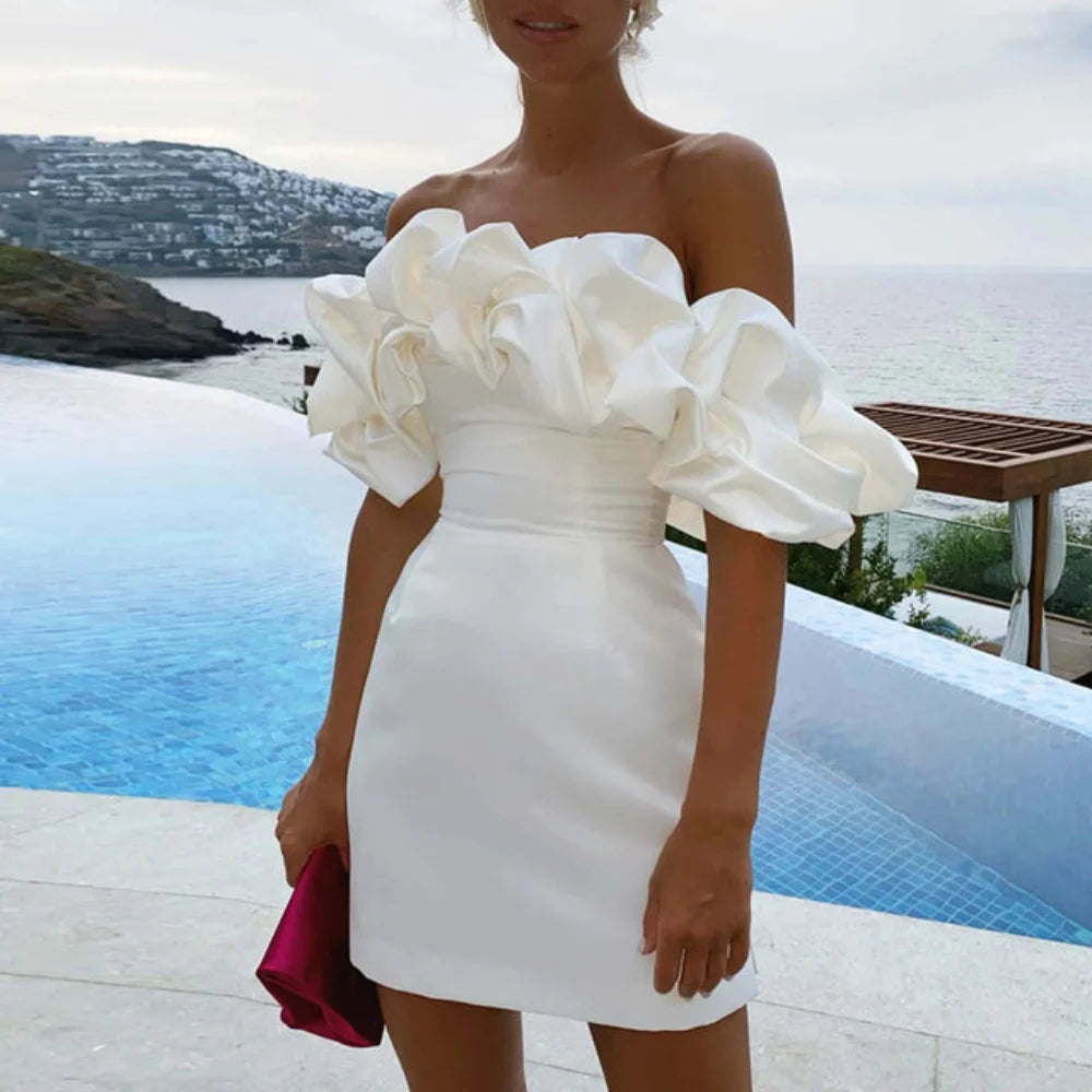 Arabella | Women's Strapless Ruffle Party Dress