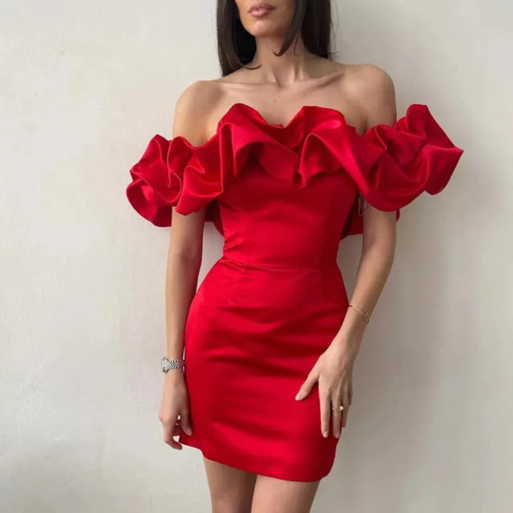 Arabella | Women's Strapless Ruffle Party Dress