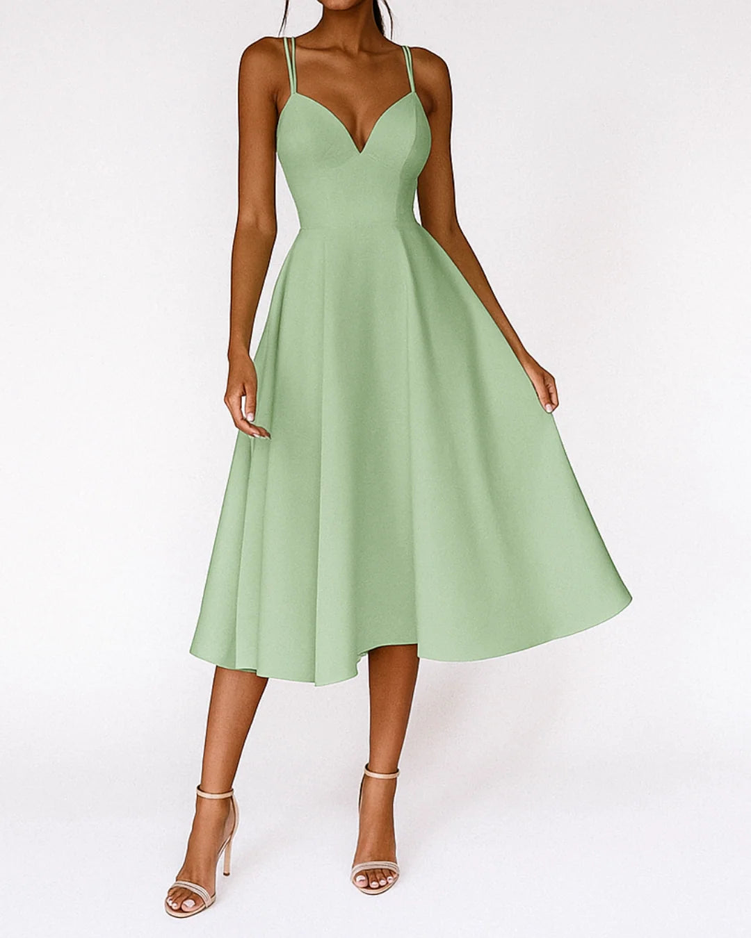 Alessia | Women's Strappy Midi Party Dress