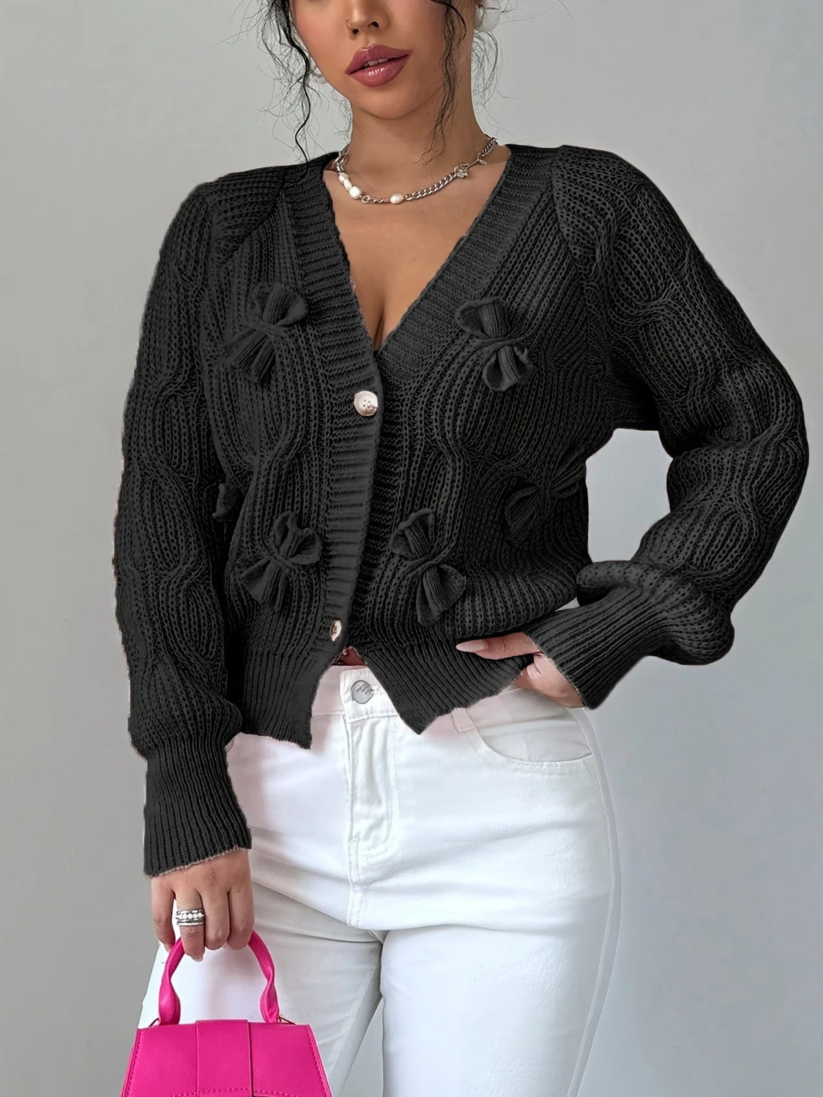 Lucienne | Women's Bow Detail Cardigan