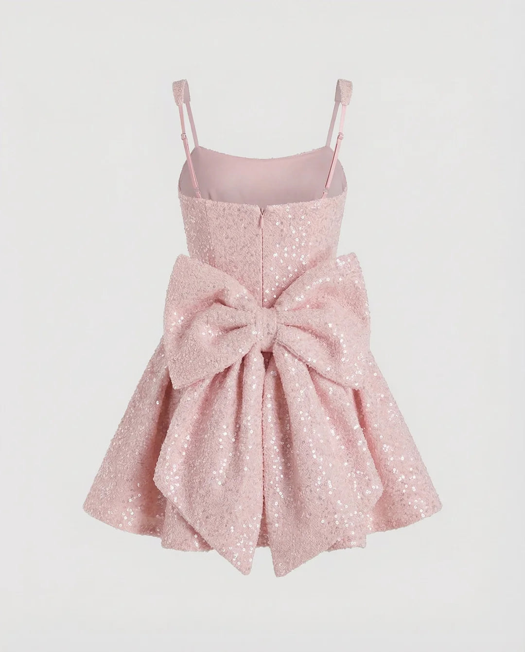 Delphine | Women's Sequin Skater Mini Dress – Square Neck Sleeveless Fit-and-Flare Party Dress
