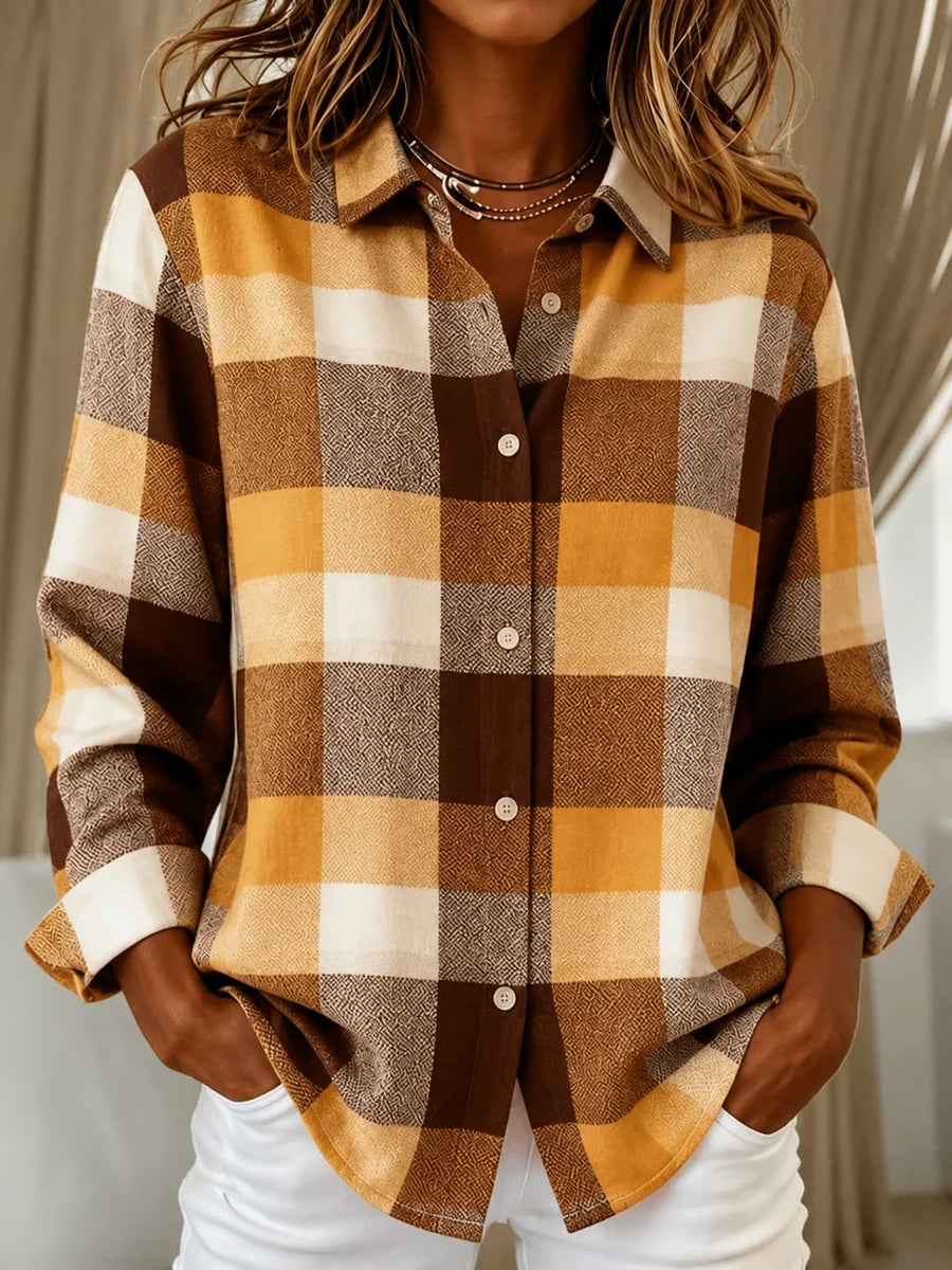 Amabel | Women's Check Knit Cardigan