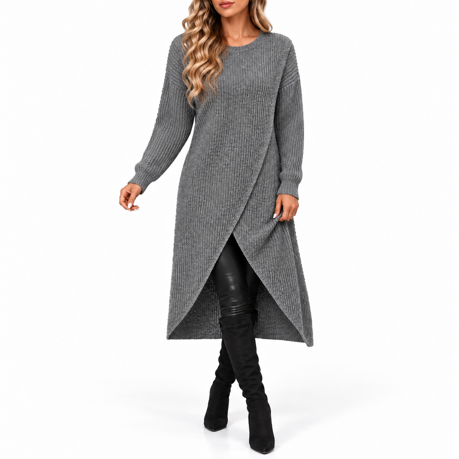 Mirabelle | Women's Ribbed Knit Christmas Dress