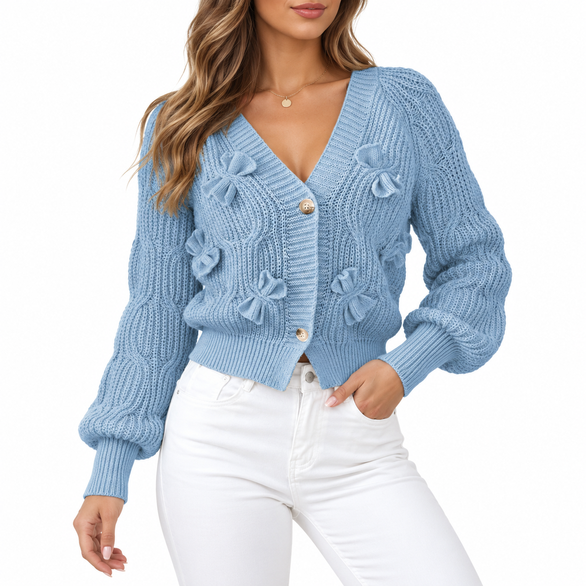 Lucienne | Women's Bow Detail Cardigan