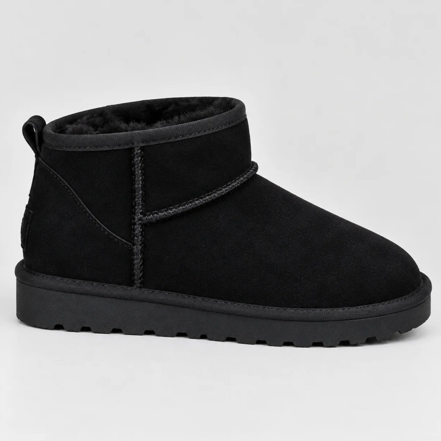 Corinne | Women's Suede-Look Faux-Fur Lined Winter Ankle Boots with Sturdy Grip Sole & Cosy Fit