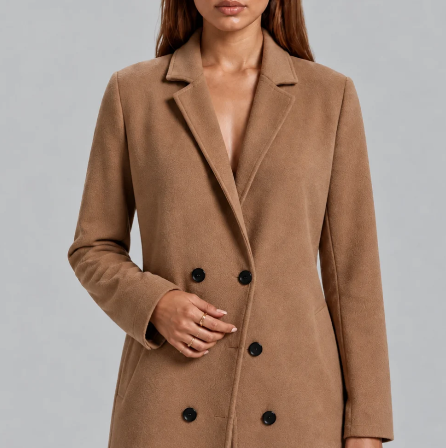 Madeleine | Women's Double-Breasted Wool Coat