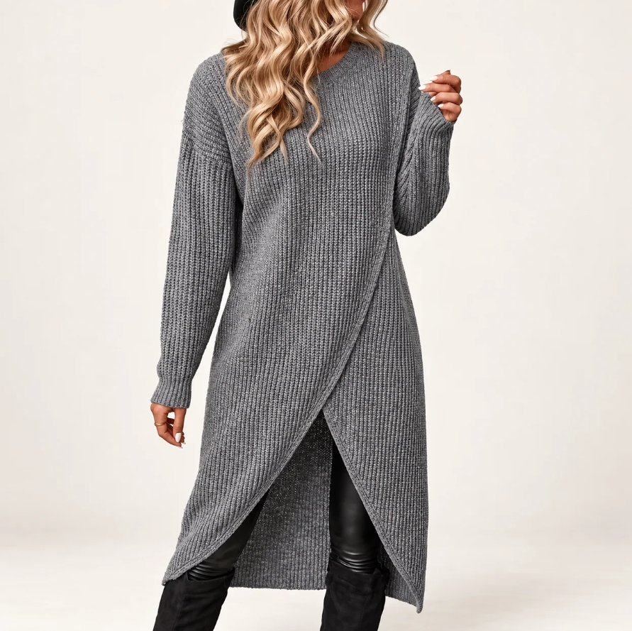 Mirabelle | Women's Ribbed Knit Christmas Dress