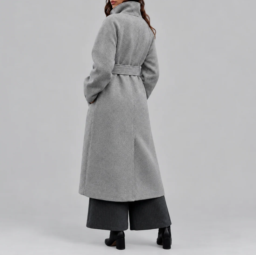 Vivienne | Women's Long Belted Wool Coat
