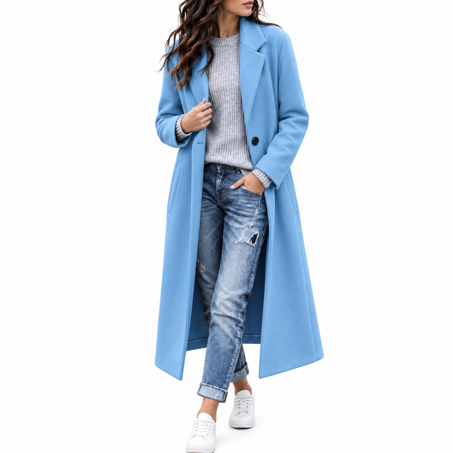 Genevra | Women's Oversized Longline Wool-Look Coat