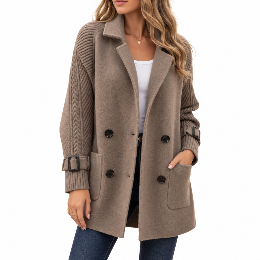 Clarisse | Women's Double-Breasted Wool Coat