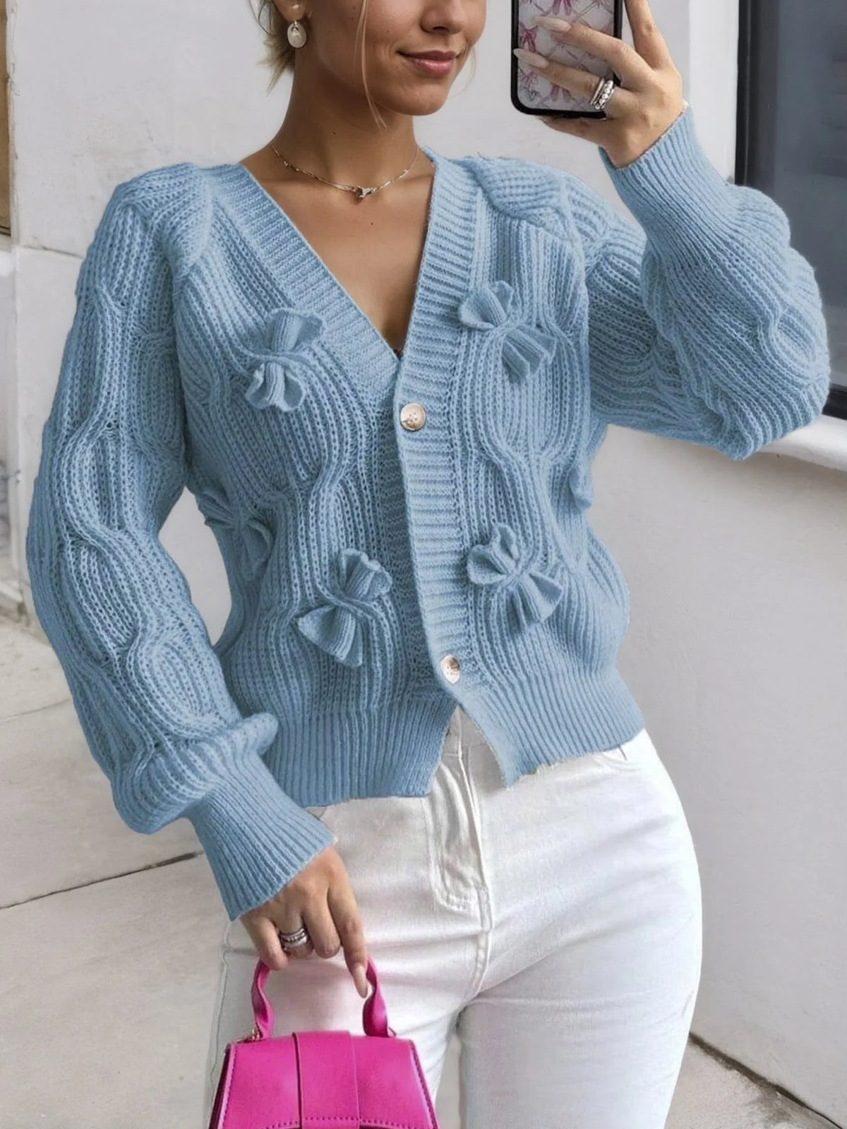 Lucienne | Women's Bow Detail Cardigan