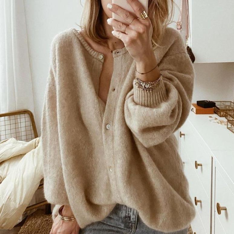 Maëlle | Women's Oversized Fluffy Cardigan