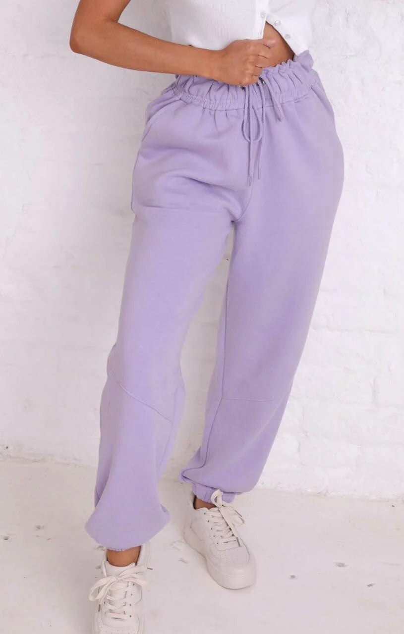 Sienna | Women's High-Waisted Oversized Cuffed Joggers with Relaxed Loose Fit & Tapered Ankles