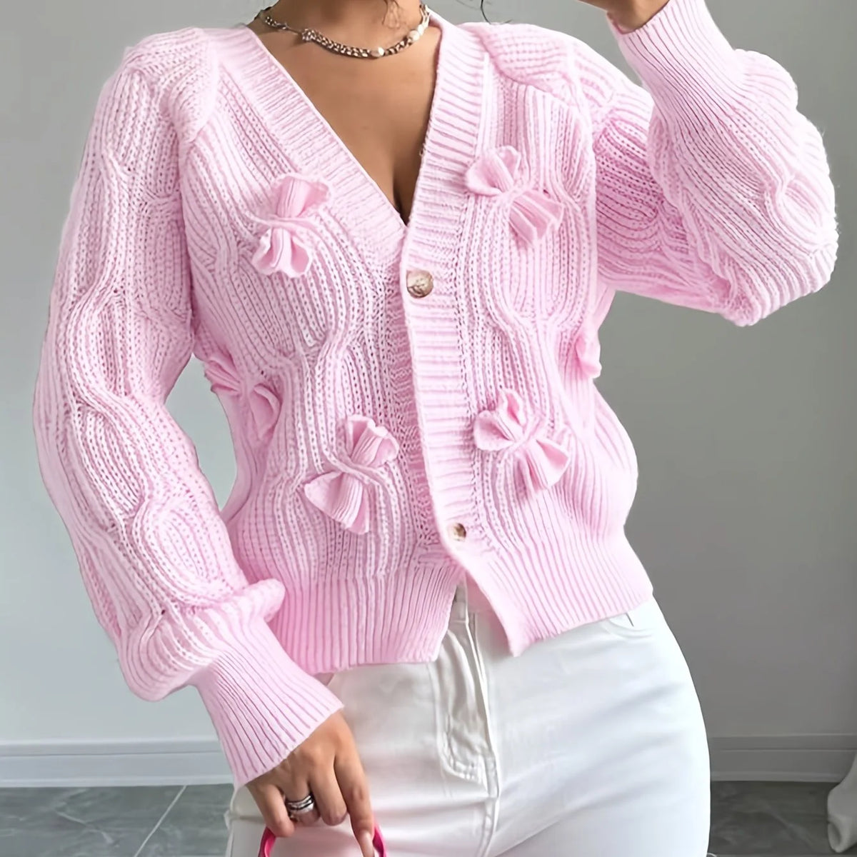 Lucienne | Women's Bow Detail Cardigan