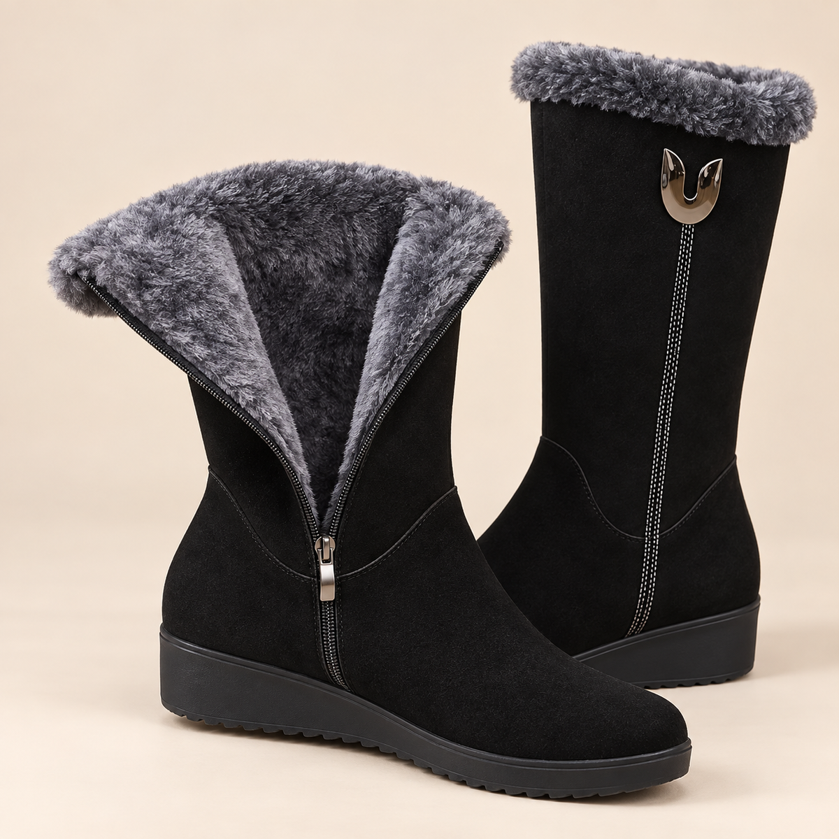 Liv | Women's Fold-Over Mid-Calf Boots