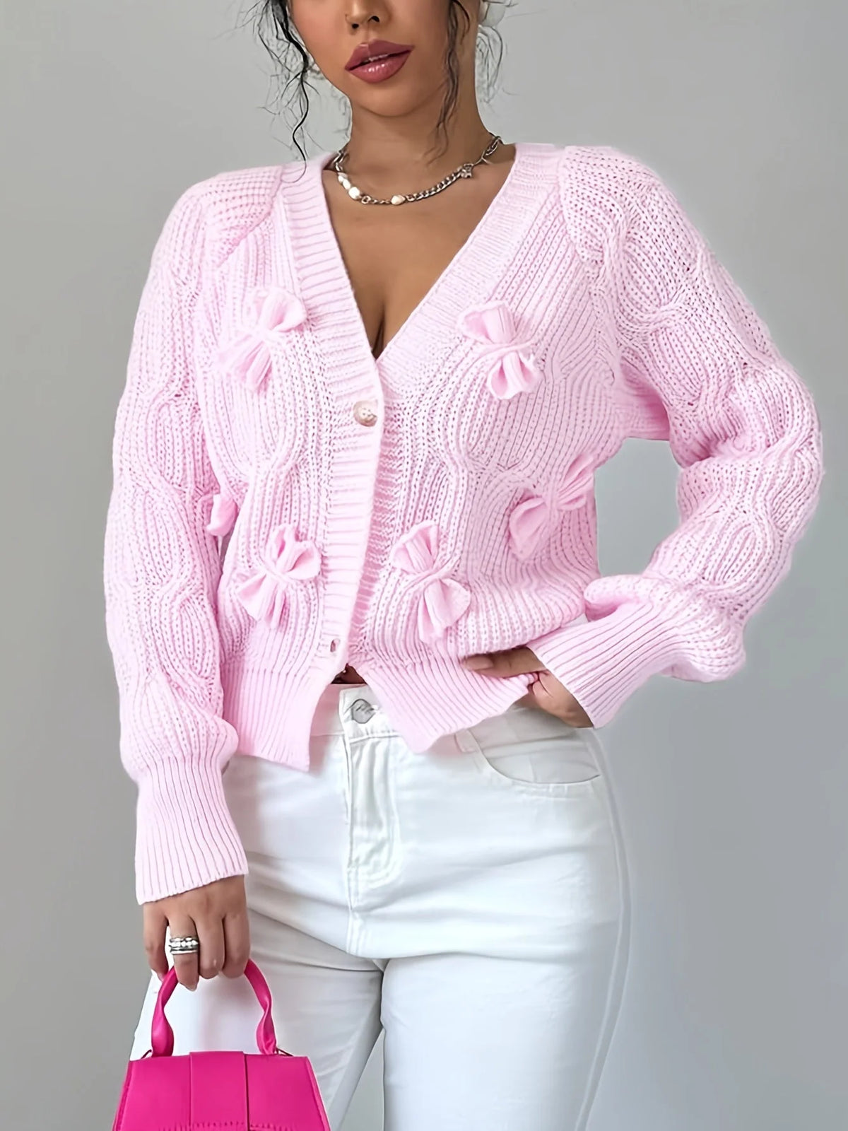 Lucienne | Women's Bow Detail Cardigan