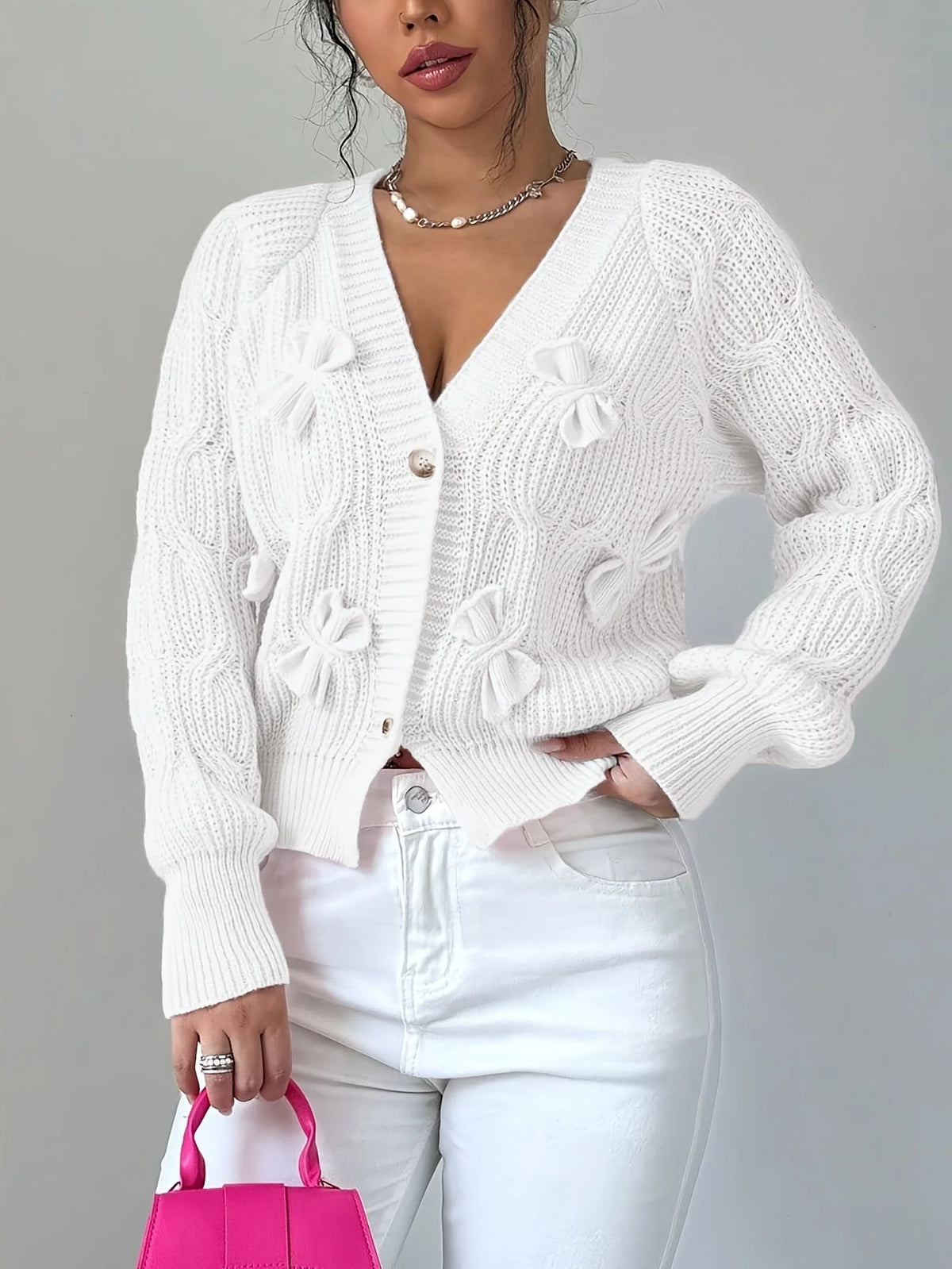 Lucienne | Women's Bow Detail Cardigan
