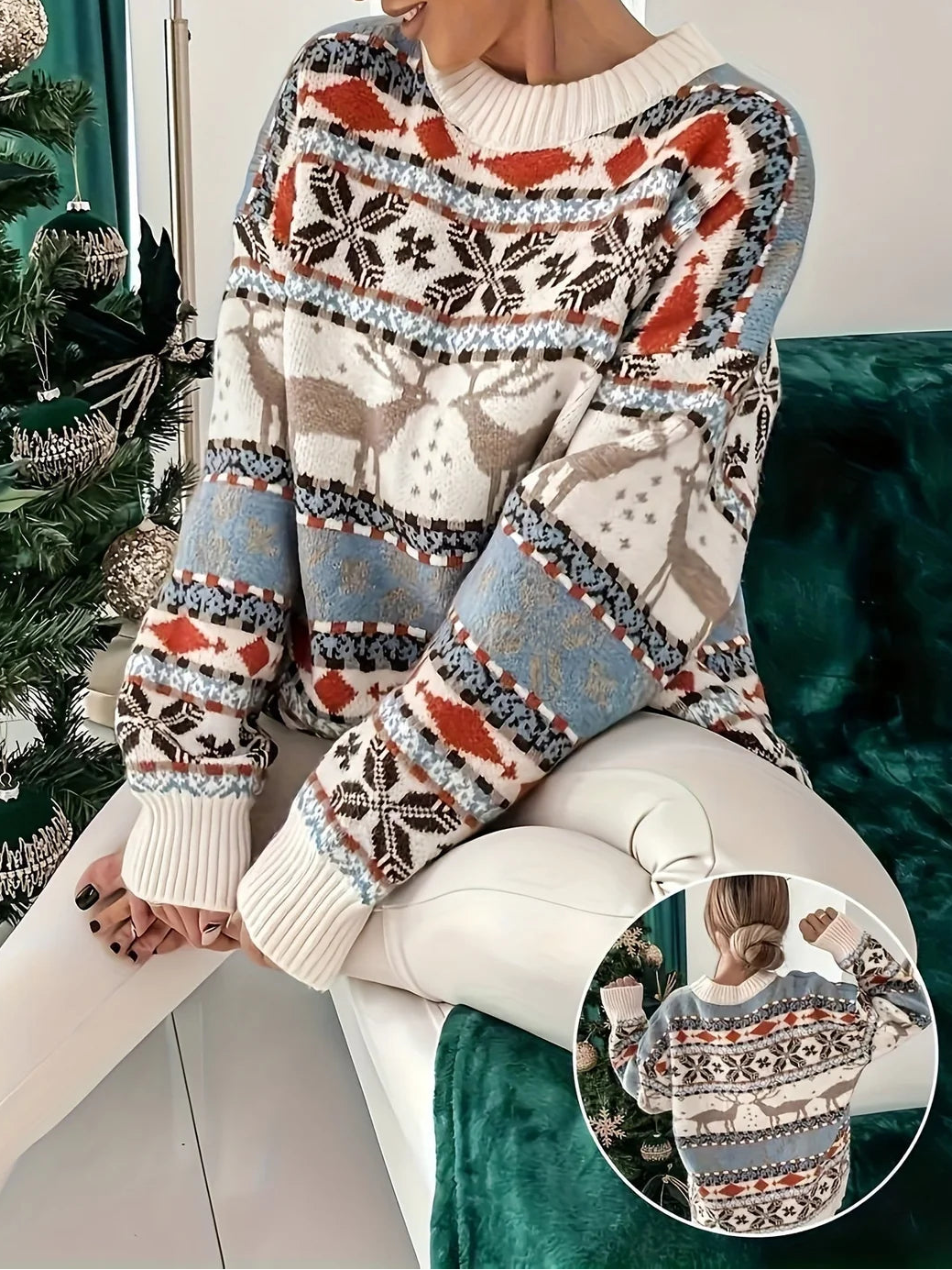 Evelina | Women's Fair Isle Snowflake Jumper
