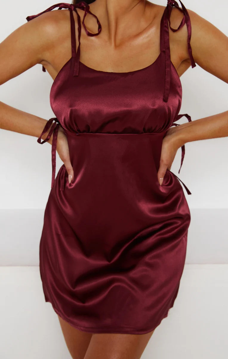 Marceline | Women's Satin Christmas Party Dress