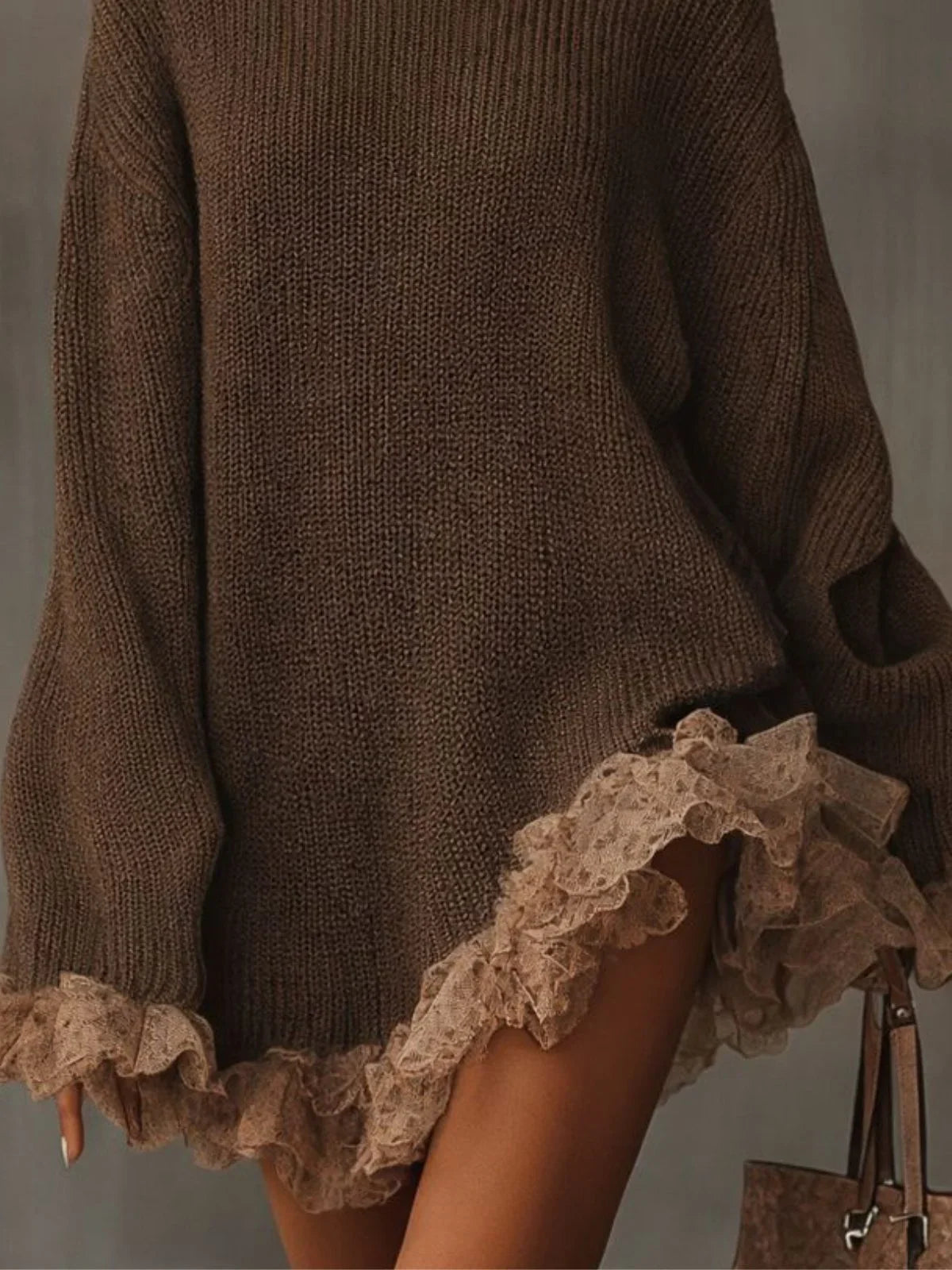 Elaris | Women's Turtleneck Knit Christmas Dress