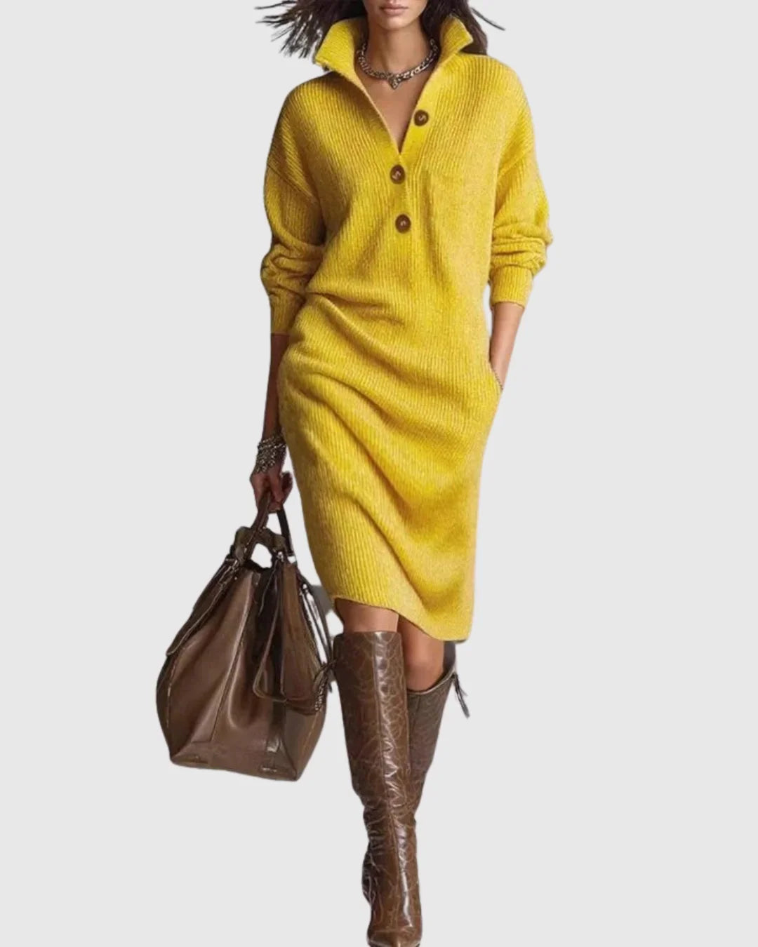 Anastelle | Women's Wool Knit Christmas Dress