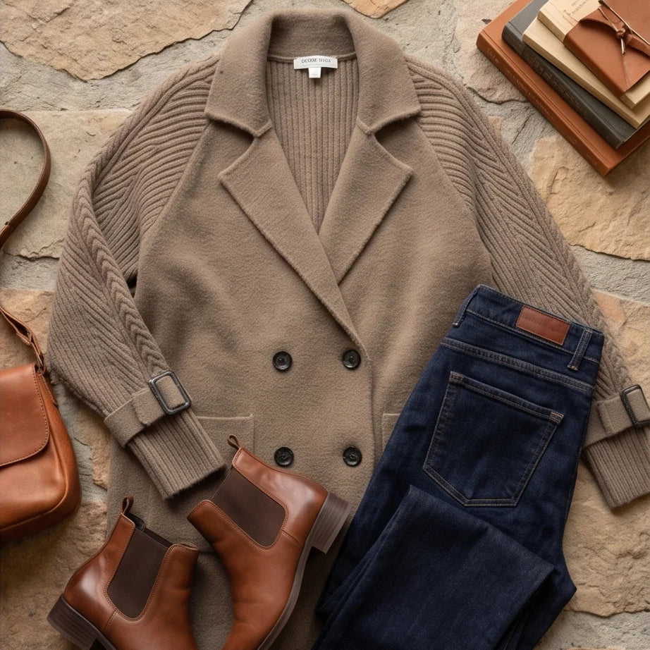 Clarisse | Women's Double-Breasted Wool Coat