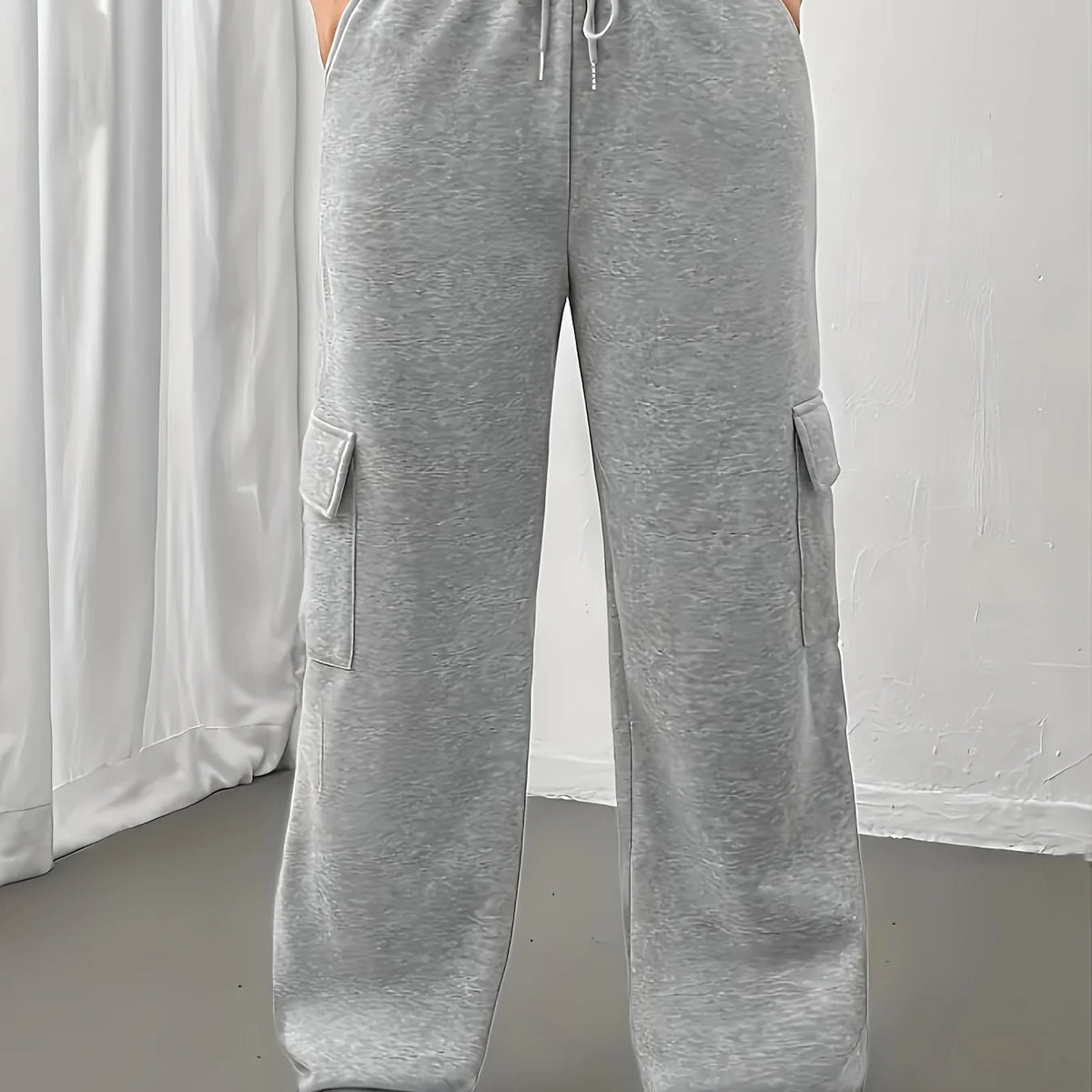 Elara | Women's Relaxed Cargo Joggers with Drawstring Waist, Side Pockets & Loose Everyday Fit
