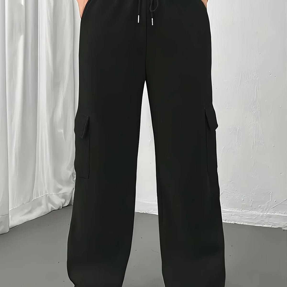 Elara | Women's Relaxed Cargo Joggers with Drawstring Waist, Side Pockets & Loose Everyday Fit
