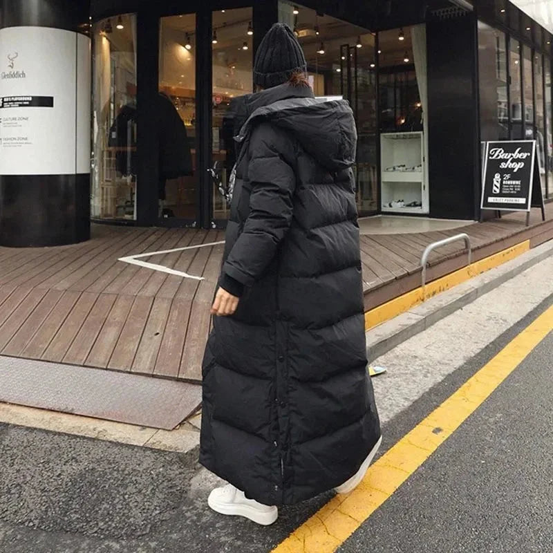 Camille | Women's Long Puffer Coat with Removable Hood