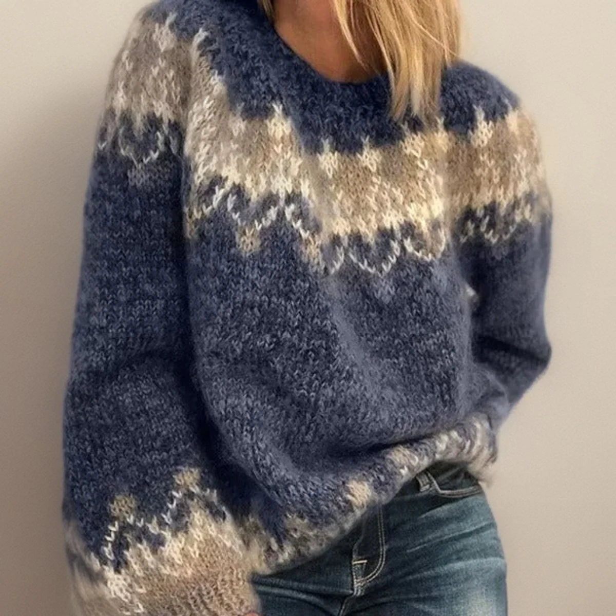 Annelise | Women's Fair Isle Jacquard Jumper