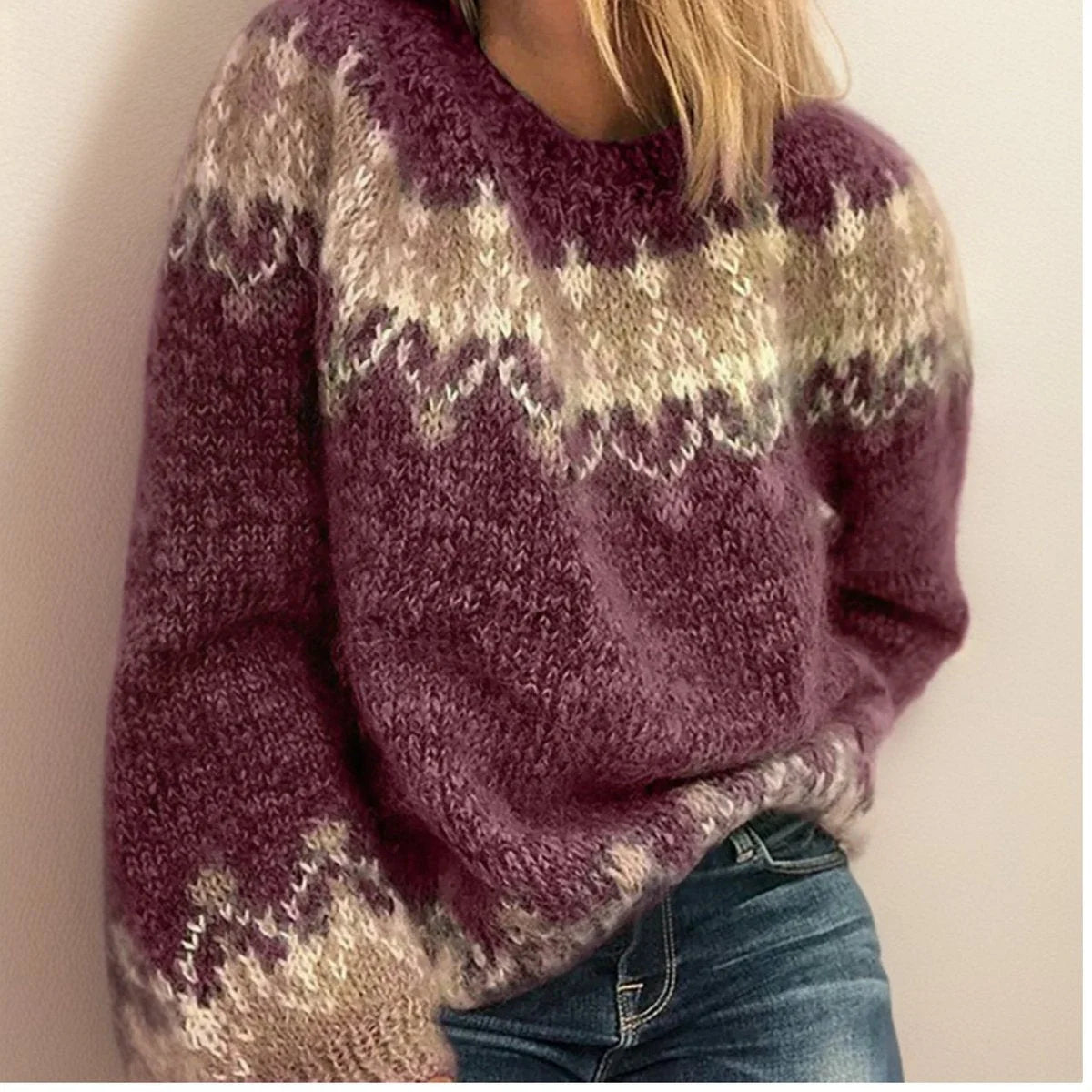 Annelise | Women's Fair Isle Jacquard Jumper