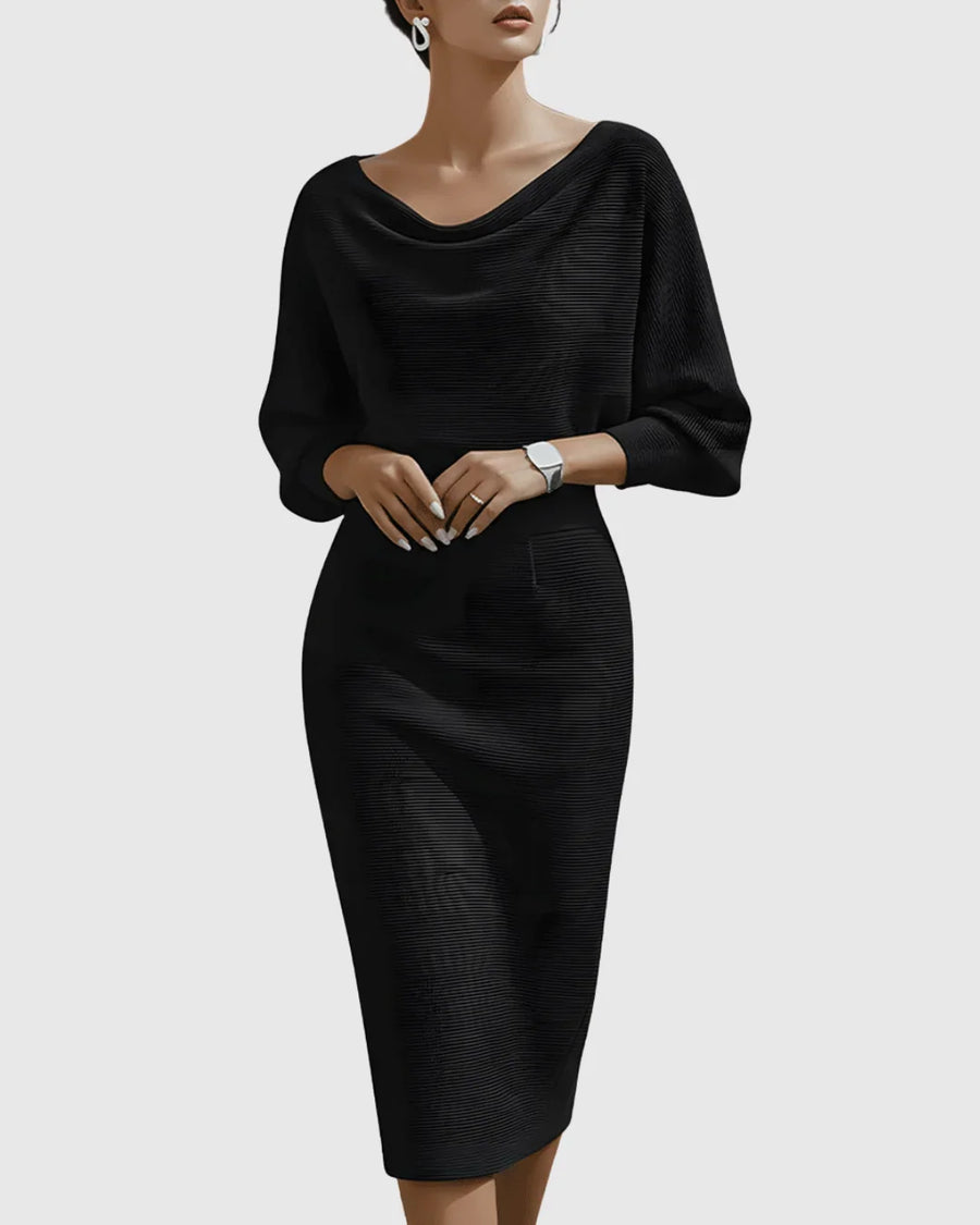 Cressida | Women's Cowl Neck Christmas Dress