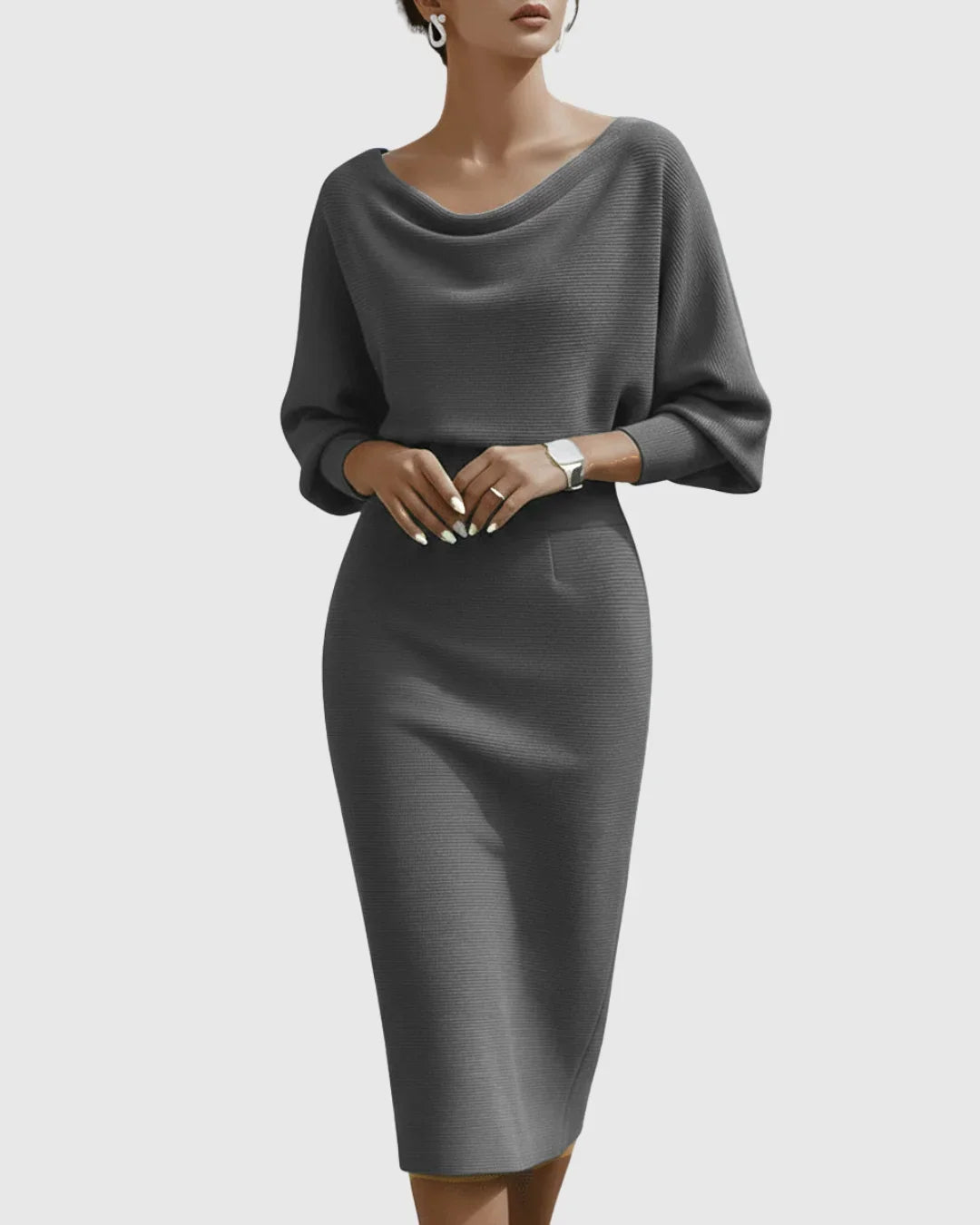 Cressida | Women's Cowl Neck Christmas Dress