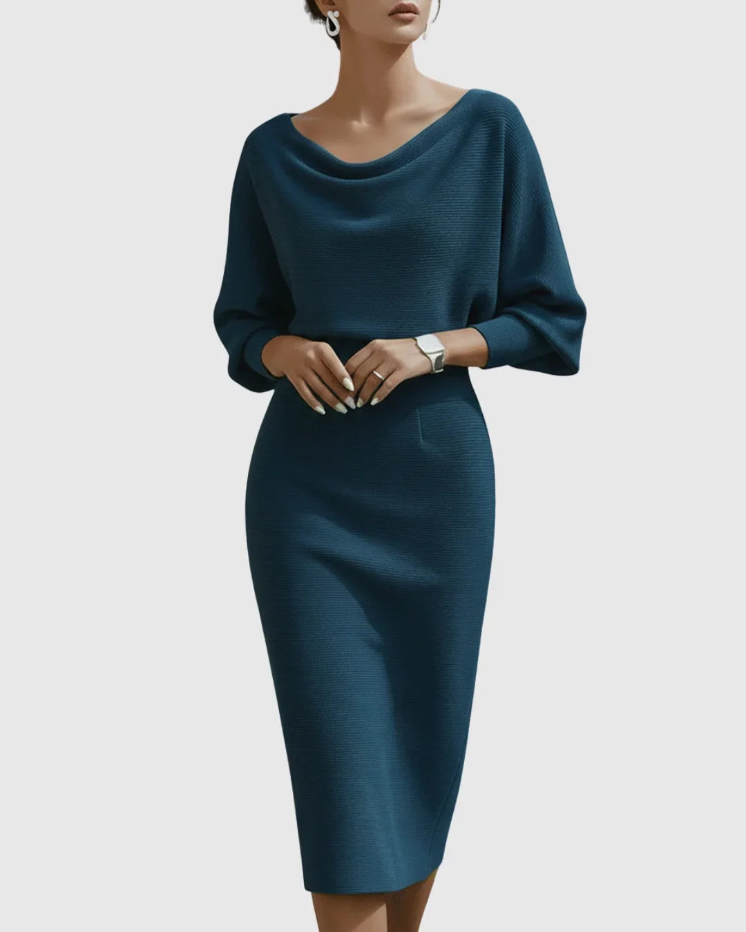 Cressida | Women's Cowl Neck Christmas Dress