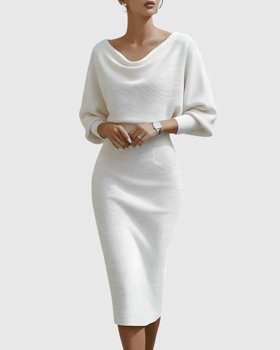 Cressida | Women's Cowl Neck Christmas Dress