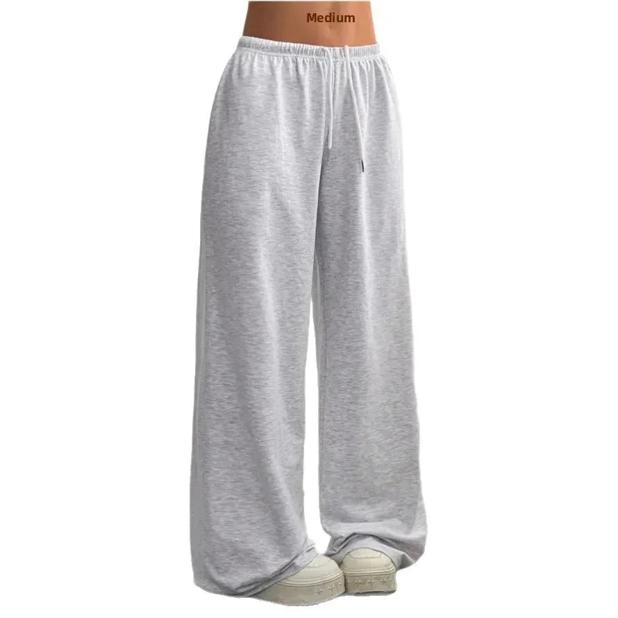 Emilia | Women's High-Waisted Wide-Leg Joggers with Adjustable Drawstring Waist & Relaxed Fit